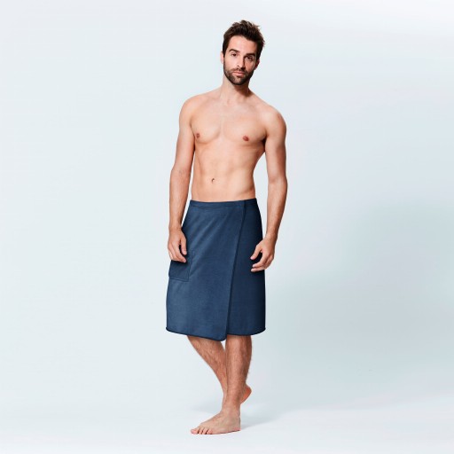 Мужское полотенце для сауны темно-синего цвета KILT ACTIVE S/M