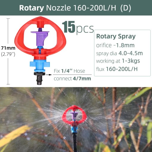 Разбрызгиватель для полива теплицы 1/4 дюйма Irri