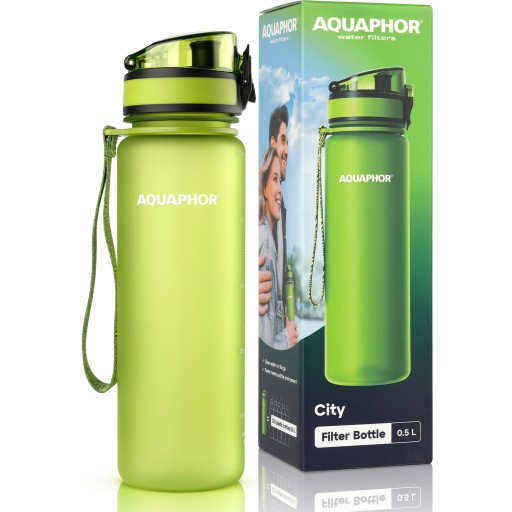 Аквафора Bidon Filtering Bottle для зеленой воды 0,5 л + твердый фильтр