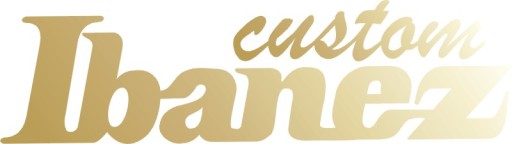 Наклейка с логотипом IBANEZ CUSTOM на грифе гитары