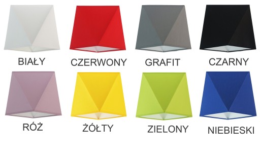 LAMPA DZIECIĘCA SUFITOWA DIAMENT PLAFON ŻYRANDOL WISZĄCA ABAŻURY LED E27
