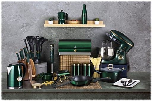 Zestaw 3 patelni tytanowych BERLINGER HAUS Metallic Emerald BH-6167
