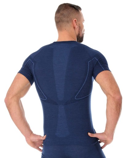 KOSZULKA MĘSKA BRUBECK MERINO ACTIVE WOOL ROZM. M