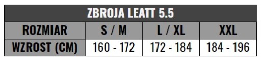 Броня, сетчатая штормовая заслонка, защита LEATT BODY 5.5.