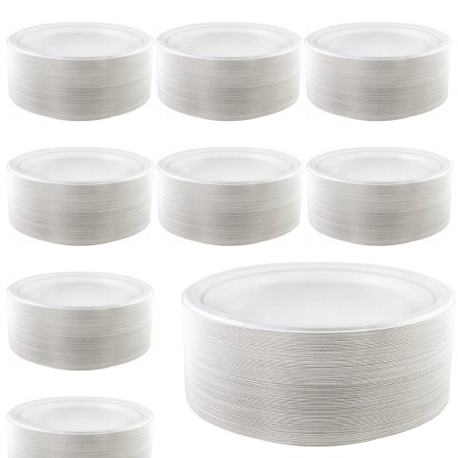 Okrągłę talerze BIO 23 cm 50 szt.