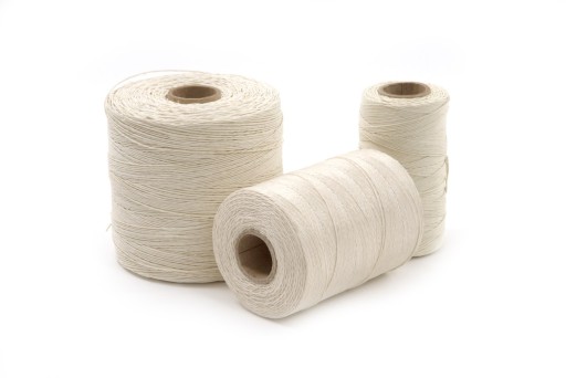 НИТИ ЛЬНЯНЫЕ БЕЛЕННЫЕ, ГЛЯНЦЕВЫЕ TEX 150*3 25DKG