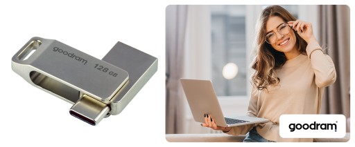 Флеш-накопитель GOODRAM 128 ГБ ODA3 USB 3.2 Dual Drive