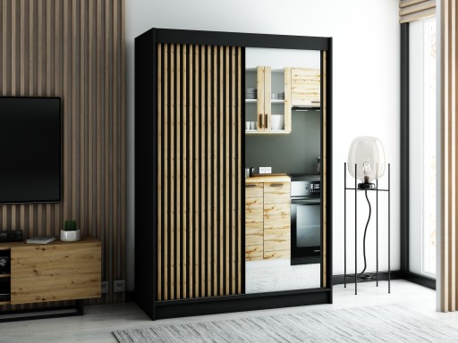 Современный двухдверный шкаф-купе LAM 2 150
