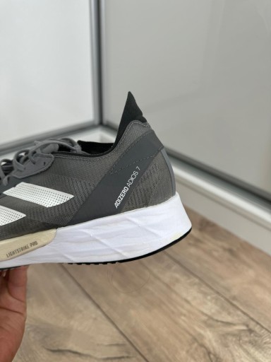 ADIDAS GV7071 ADIOS 7 BUTY BIEGANIE SZARE 43 1/3 27,5 CM