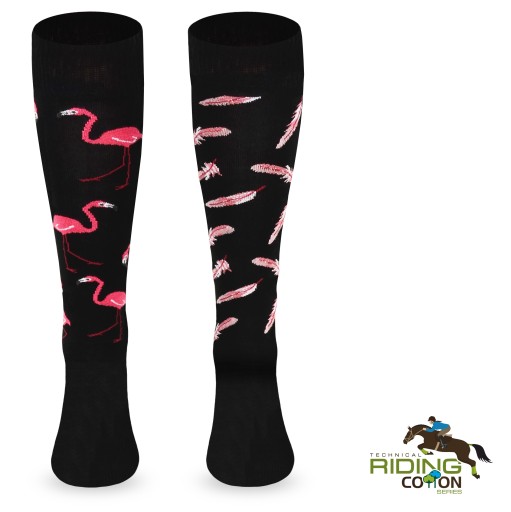 Длинные носки для верховой езды, черные FLAMINGOS