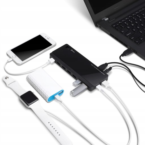 ХАБ 7 портов USB3.0 TP-Link UH720 АКТИВНЫЙ ИСТОЧНИК ПИТАНИЯ