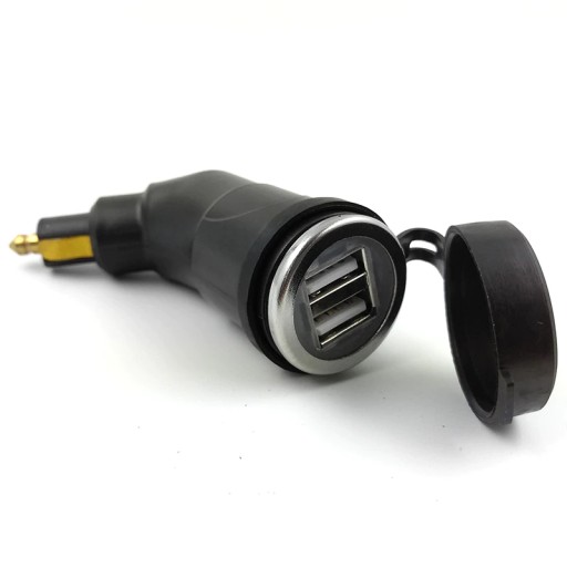 АДАПТЕР ЗАРЯДНОГО УСТРОЙСТВА DIN РАЗЪЕМ 2x USB 3.3A BMW TIR 24В