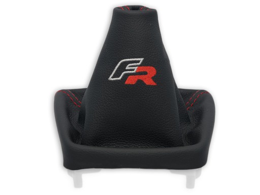 SEAT IBIZA 4 08-15 ЗВОНОК ПЕРЕКЛЮЧЕНИЯ ПЕРЕДАЧ ЧЕРНАЯ КОЖА + ВЫШИВКА FR