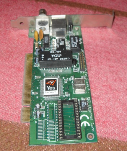 ДА СЕТЕВОЕ ОБЕСПЕЧЕНИЕ RJ45 BNC PCI СЕТЕВАЯ КАРТА