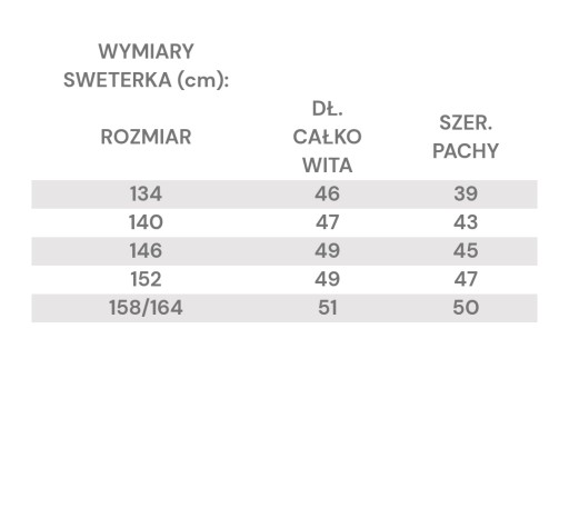 Ażurowy sweter + biały top dla dziewczynki kolorowy 158 / 164 rękawy dzwony