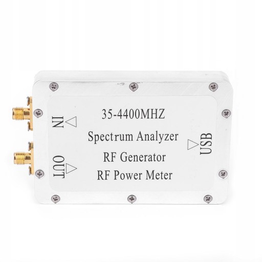 35-4400 MHz analizator widma powłoka ze stopu