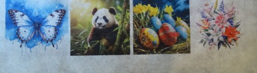 Papier ryżowy do decoupage A4 30-35g 16x10cm zwierzęta ssaki ptaki