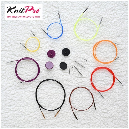 Спица для вязания 120 см KNITPRO, чёрная — стальная