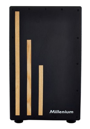 Cajon Millenium BlackBox, матовый черный, эффект малого барабана