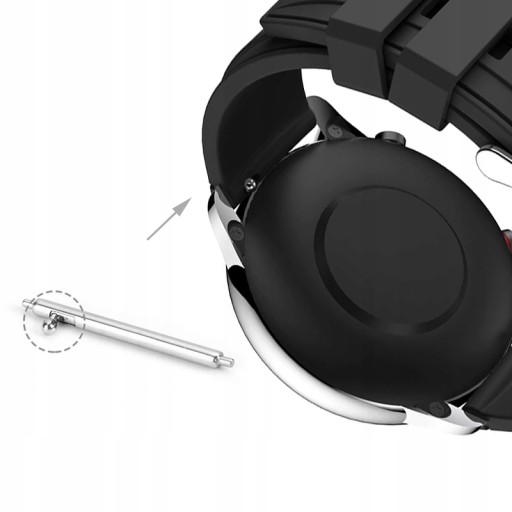 PASEK GUMOWY OPASKA DO SMARTWATCH ZEGAREK 22 mm