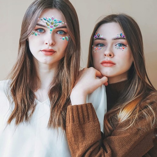 Блестящие камни для лица, фестиваль, блестящие