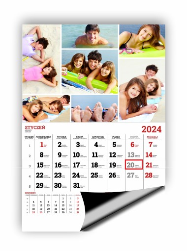 Фотокалендарь 2024 ВАШ ФОТО ПРОЕКТ Онлайн-конструктор БЕСПЛАТНО 13 страниц формата А3