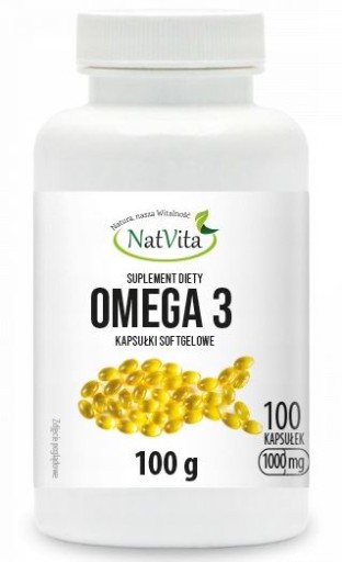 NatVita OMEGA 3 EPA, DHA 1000mg 100kaps. softgel