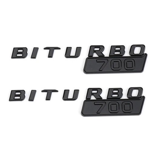 2 шт. 3d ABS Biturbo 700 800 900 логотип автомобильное крыло эмблема значок наклейка для меня