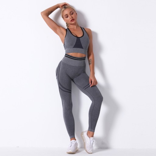 SPORTS SET топ бесшовные леггинсы для фитнеса M