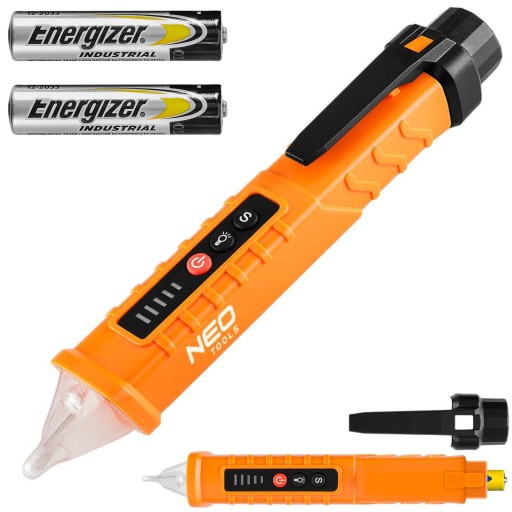 NEO INDUKCYJNY PRÓBNIK TESTER NAPIĘCIA 2 METODY POMIARÓW 12-1000V AC 94-007