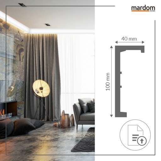 НАКЛАДКА ДЛЯ КАРДИНА ПОД LED DECO MARDOM 2м
