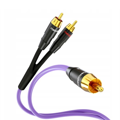 КАБЕЛЬ ДЛЯ САБВУФЕРА MELODIKA MDSWY80 RCA - 2RCA Y ТИП 8,0М