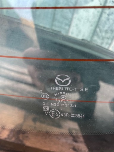 SZYBA TYL TYLNA MAZDA 6 III GJ/GL 19r.- SEDAN