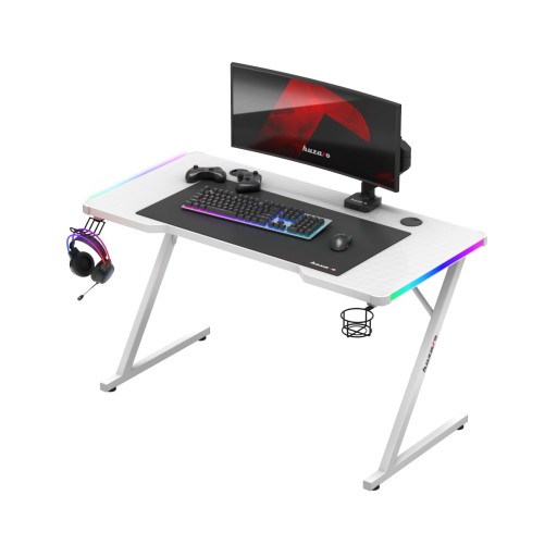 Игровой стол Huzaro Hero 2.5 RGB WHITE