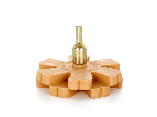KRĄŻEK GUMOWY KARBOWANY DO ZDEJMOWANIA KLEJU PO CIĘŻARKACH + ADAPTER