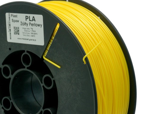 Филамент Plast-Spaw PLA Pearl Yellow Banana SUN 1кг 1,75мм PlastSpaw