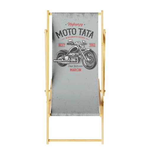 Leżak Moto Tata Dla Fana Motoryzacji Prezent dla taty