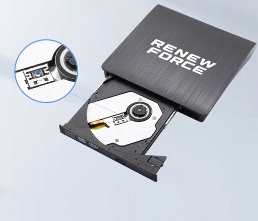 ВНЕШНИЙ ПРИВОД ДЛЯ ЗАПИСИ CD-R/DVD-ROM/RW ПОРТАТИВНЫЙ ПРОИГРЫВАТЕЛЬ USB 3.0