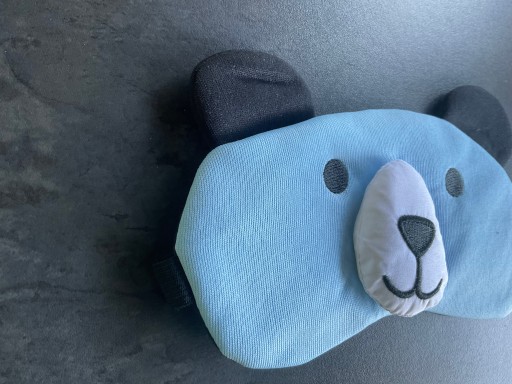 МАСКА ДЛЯ ВЕК ДЛЯ РАССЛАБЛЕНИЯ СНА плюшевый мишка синий OLDMAN PLUSH