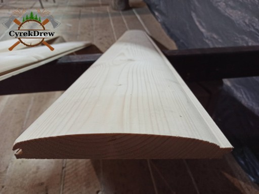 DESKA ELEWACYJNA PÓŁBAL , POŁOWICA, IMITACJA BALA, SZALÓWKA 400 CM