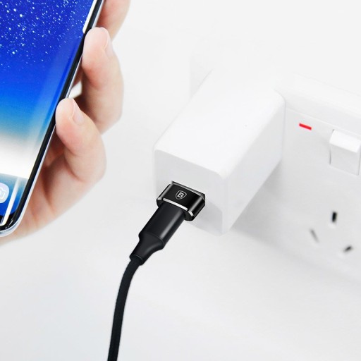 Адаптер BASEUS Переходник USB-C TYPE-C на USB Type A 3A КАЧЕСТВЕННАЯ втулка