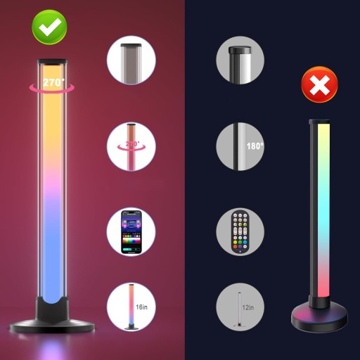 ЦВЕТНАЯ НАСТОЛЬНАЯ ЛАМПА RGB с BLUETOOTH ПОДСВЕТКА ДЛЯ ТЕЛЕВИЗОРА 8 СЮЖЕТНЫХ РЕЖИМОВ