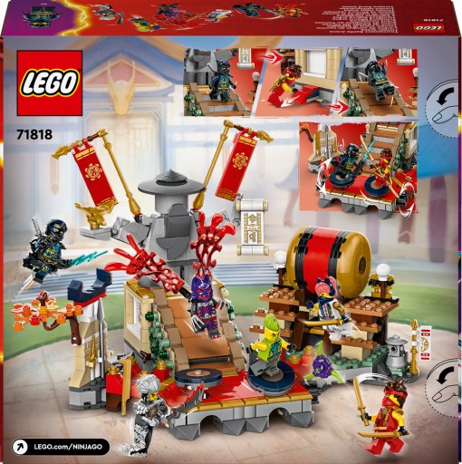 LEGO NINJAGO 71818 Фигурки турнирной арены — набор кубиков + каталог + сумка