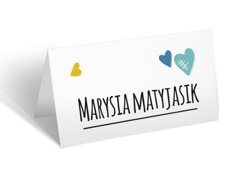 WIZYTÓWKI WINIETKI NA STÓŁ 4szt. weselne