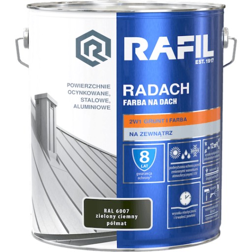 RAFIL Radach RAL6007 темно-зеленый полуматовый 10 л