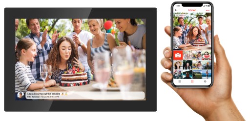 ЭЛЕКТРОННАЯ ЦИФРОВАЯ ФОТОРАМКА LED IPS 10 ДЮЙМОВ WIFI 1280x800 ЧЕРНАЯ
