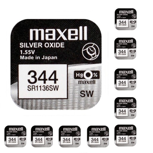 АККУМУЛЯТОР MAXELL 344 SR1136SW 1,55В 10 ШТ.