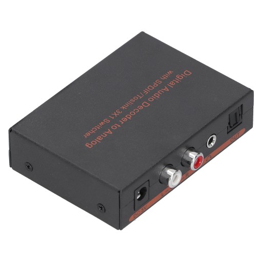 3x1 оптоволоконный цифровой аудиодекодер для преобразования spdif/av/rca