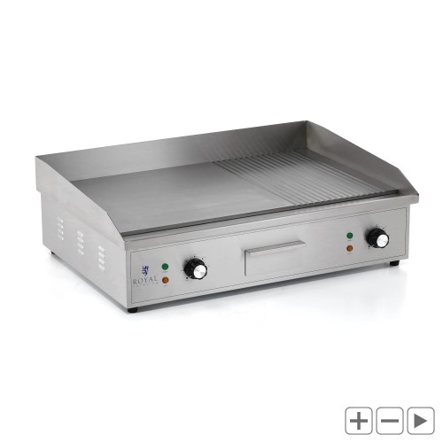 GRILL ELEKTRYCZNY RYFLOWANY / GŁADKI 10 mm 3000 W