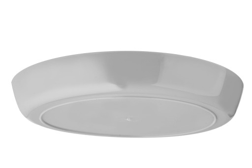 DONICZKA PLASTIKOWA Z PODSTAWKĄ DONICA OSŁONKA NA KWIATY 20cm SZARA KADAX
